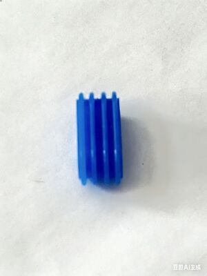 Accesorios de silicona azul para equipos industriales