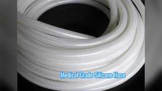 Manguera de silicona trenzada Tubo flexible de grado médico